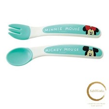 New Skater Kids Spoon and Fork Set Mickey Minnie Disney 12cm SFB2