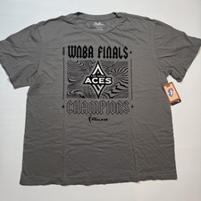 Las Vegas Aces Oversized Shirt Womens Medium Gray WNBA Finals Champions