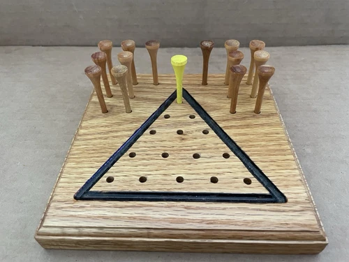 Vintage TOOTIE Wood Peg Golf Tees Game Handcrafted by Wilbur Johnson