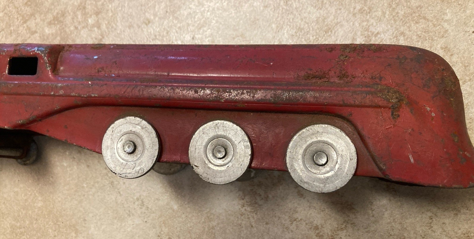 1930's STAFFORD Liner #1066 Locomotive Steel Train Toy Original Red
