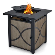 25" Gas Fire Pit Table 40,000 BTU Propane Fire Pit Table w/ CSA Certification
