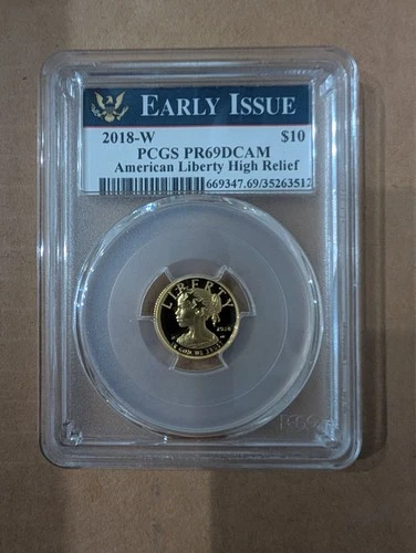 2018-W Gold American Liberty High Relief 1/10 oz. $10 PGCS PR69