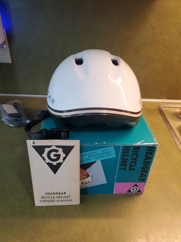 Vintage NOS in Box Head Gear Bicycle Helmet 6 Sizes Fully Certified Sz M