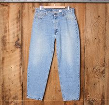 Vintage LEVI'S 560 Loose Fit Tapered Leg Blue Jeans Tag 34x32 | Fit 35x31
