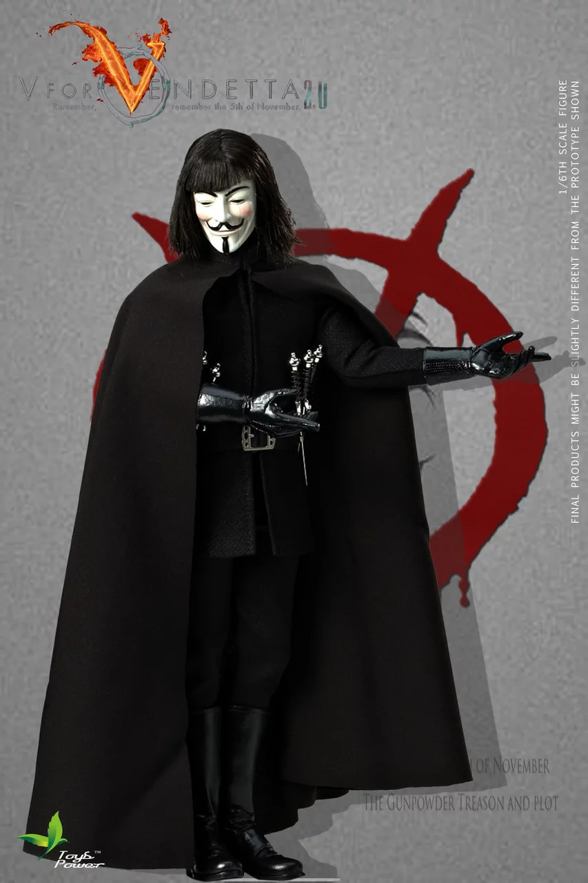 Figurine V for VENDETTA TOYS POWER CT-013B pour décoration de bureau geek