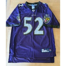 Vintage Baltimore Ravens Ray Lewis #52 Reebok NFL Youth Jersey Size L 14-16