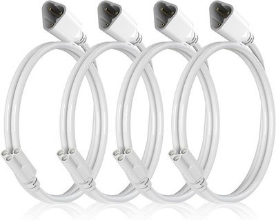 4FT Male-to-Female Connection Cords for Linkable T8 LED Shop Lights Extension 4'