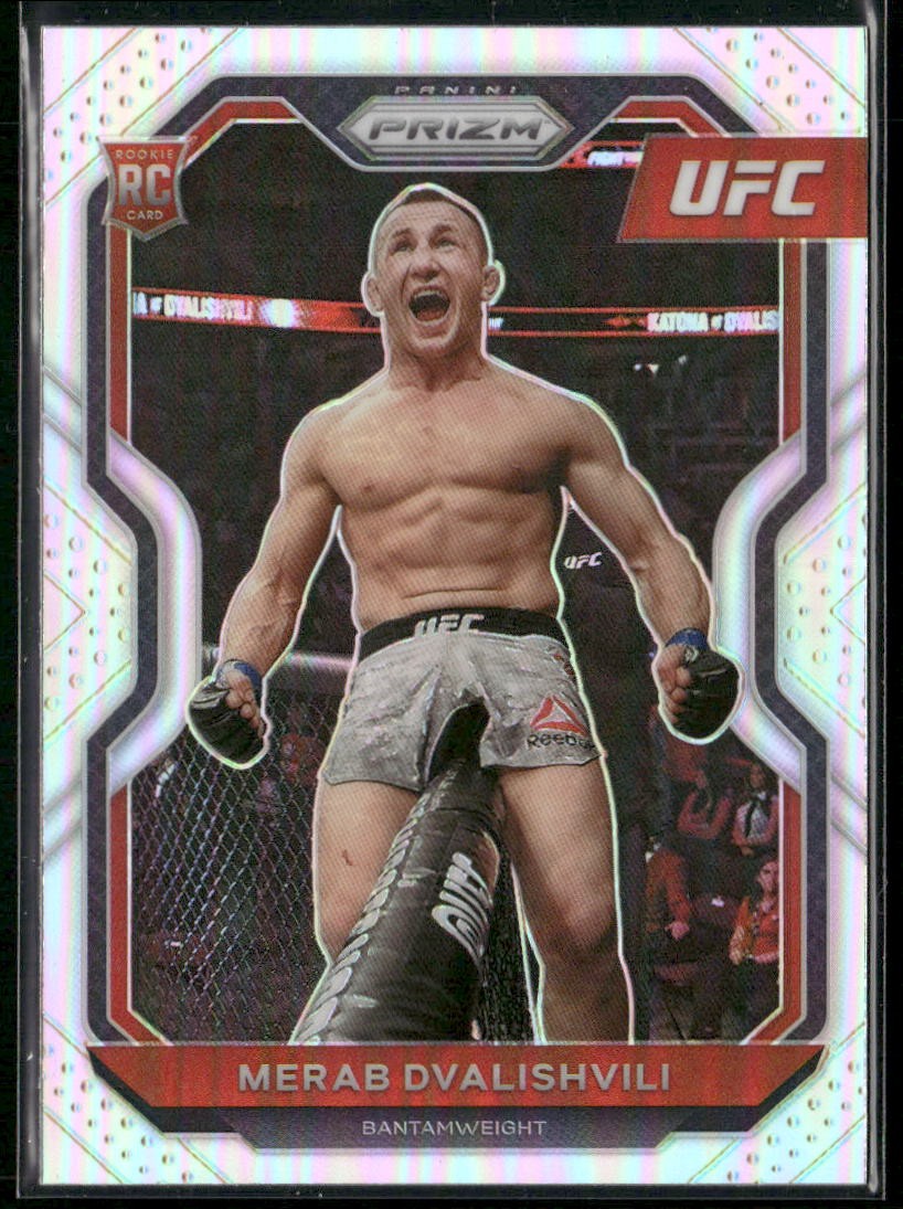 2021 Panini Prizm UFC #87 Merab Dvalishvili Silver Prizms