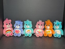 Lot of 6 Care Bears 2022 Special Edition 10" Colorful Plush Friend Bedtime