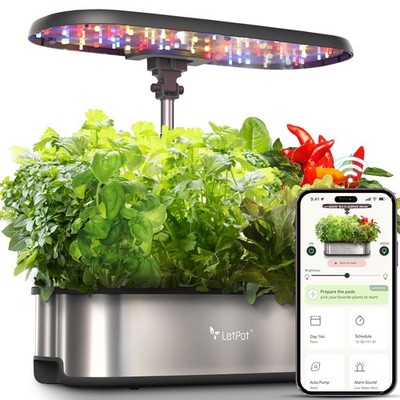 LetPot LPH-SE Hydroponik Anzuchtsystem 12 Hülsen Smart Herb Garden Kit