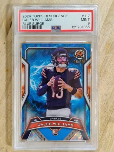 2024 Topps Resurgence Caleb Williams #117 Blue 16/99 PSA 9 /99 pop 5