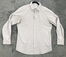 Mizzen Main Leeward Shirt Mens XL Pink Check Dress Performance Trim Fit Made USA