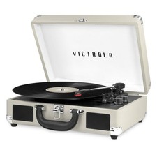 Victrola - Journey Bluetooth Suitcase Record Player with 3-speed Turntable - Lig