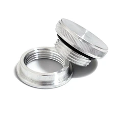 Aluminum Weld On Filler Neck Bung Screw Cap - Small CNC Gas Oil Tank 1-1/4 x 12