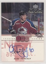 1999-00 Upper Deck MVP Stanley Cup Edition ProSign Alex Tanguay #AT Auto 6sq