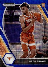 GREG BROWN III 2021-22 PANINI PRIZM DRAFT PICKS BLUE WAVE /249 RC LONGHORNS QZ
