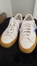 VEJA Esplar White Leather Lace-Up Casual Sneakers Shoes Women Size UK5