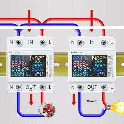 Praktische Timerfunktion WiFi Power Monitor mit Power Off Speicher