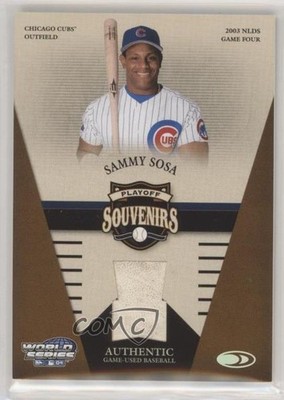 2004 Donruss World Series Playoff Souvenirs 31/100 Sammy Sosa #PLS-14 1m0w