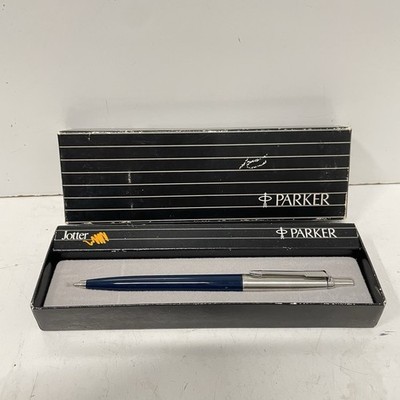 Blue - Vintage Parker Jotter Ball Pen Mint Unused New Old Stock In Original Box