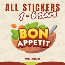 ALL STICKERS ALBUM Mono GO! BON APPETIT 6/5/4/3/2/1 🌟⚡INSTANT & FAST DELIVERY⚡