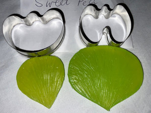 Sweet Pea  Petal Veiner & lCutter 4 Pc Set Fondant Mold Gum Paste Cake Decorate
