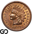 1894 Indian Head Cent Penny, Razor Sharp Gem BU++
