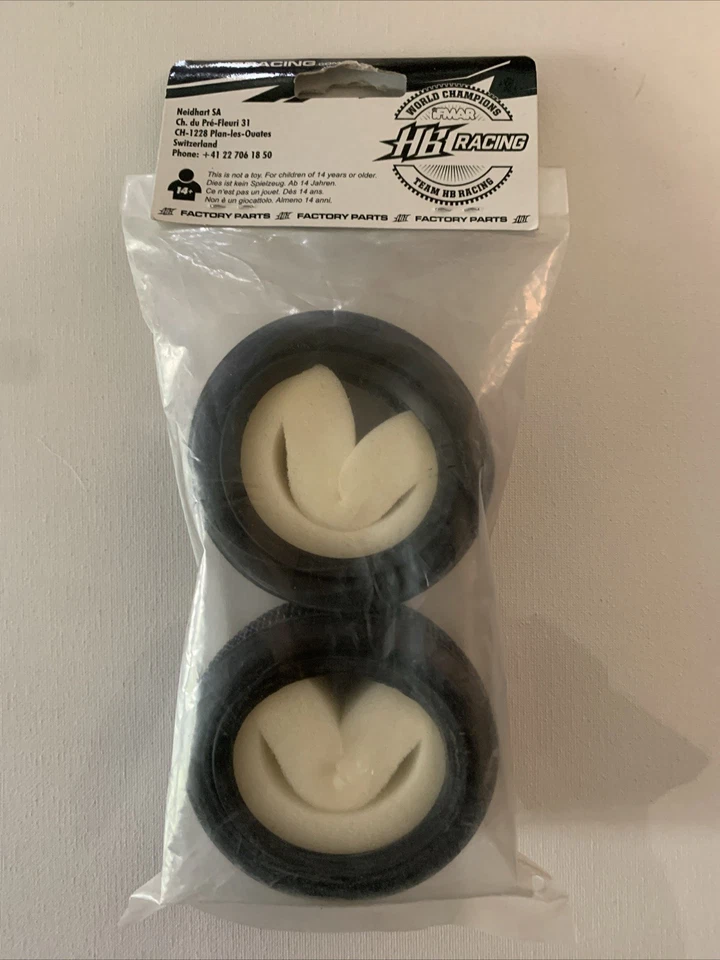 Neumáticos delanteros HB Racing ranura completa con insertos 4x4 buggy compuesto rosa HB67964 NUEVO Foto 4 de 4