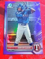 DANYER CUEVA 2022 Bowman Chrome Draft PURPLE REFRACTOR #/250 Rookie Card RC