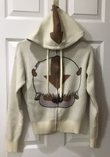 Avatar: The Last Airbender Appa NEW Women's / Teens Zip Knit Sweater Hoodie  XS