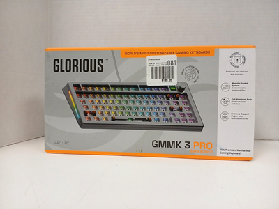 #ad Glorious GMMK 3 Pro Barebone 75% Mechanical Gaming Keyboard Silver *PARTS* #1 $24.99