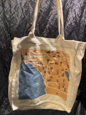 fossil canvas tote