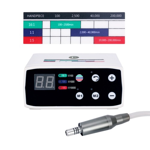 Motore elettrico led dentale con alimentazione acqua adatto 16:1/1:5/1:1 manipolo tipo ISO-E  - Foto 4 di 43