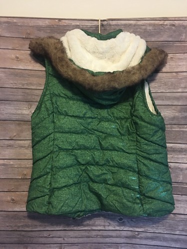 Green Tea Womens Vest Size Large Button 