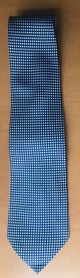 BEAUFORT TIE RACK KRAWATTE SCHWARZ-WEISS - 100% SEIDE - ORIGINAL - MADE IN ITALY