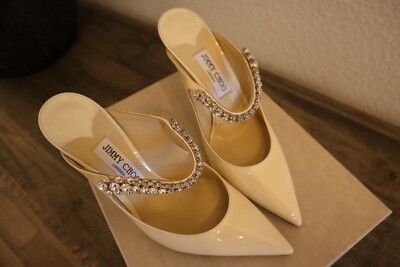Jimmy Choo Off-White Bing 100 Heels | eBay