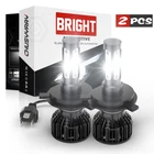 9003 H4 LED Headlights Bulbs High Low Beam For Honda Civic Sedan/Coupe 1992-2003