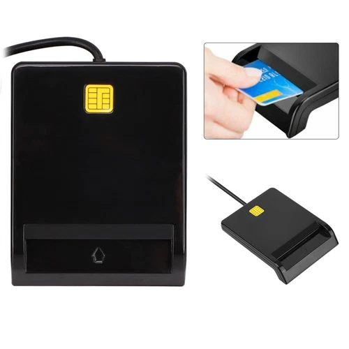 USB Chipkartenleser Kartenleser Personalausweis Lesegerät Smart Card Reader - Bild 20 von 21