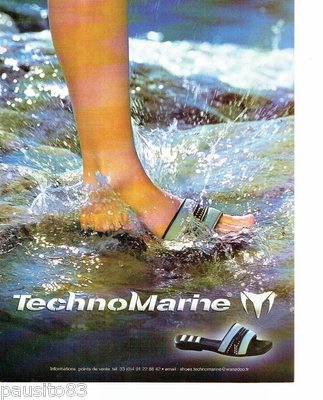 REKLAME WERBUNG 116 2004 Les Sandalen Technomarine