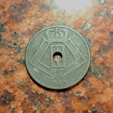 1942 BELGIUM 25 CENTIMES COIN (BELGIQUE-BELGIE) - #B5676