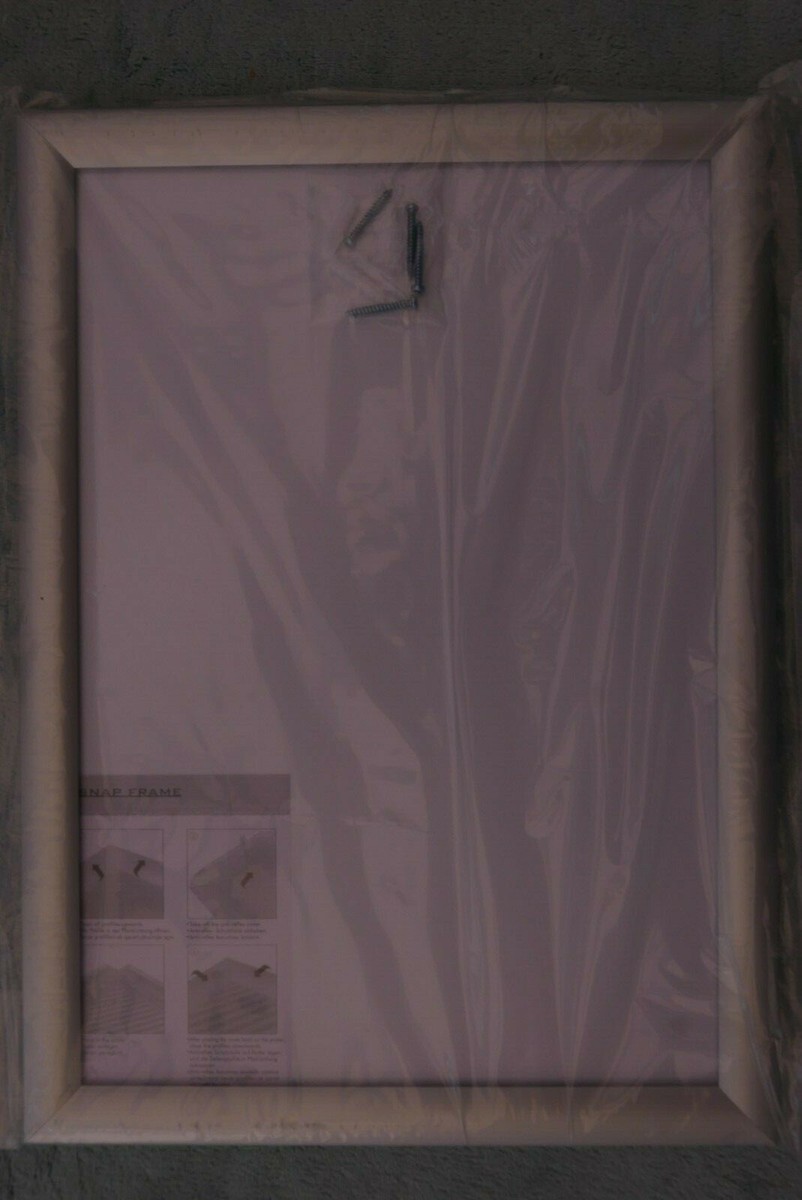 A3 Plastic Snap Frame, Silver, BNIP