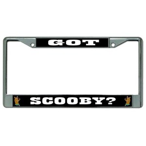 got scooby doo cartoon chrome license plate frame made in ...