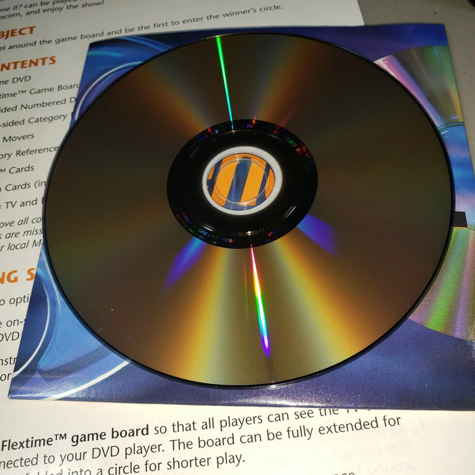 2003 Scene It the DVD game Replacement Parts Buzz and Trivia cards dice movers - Image 2 of 4