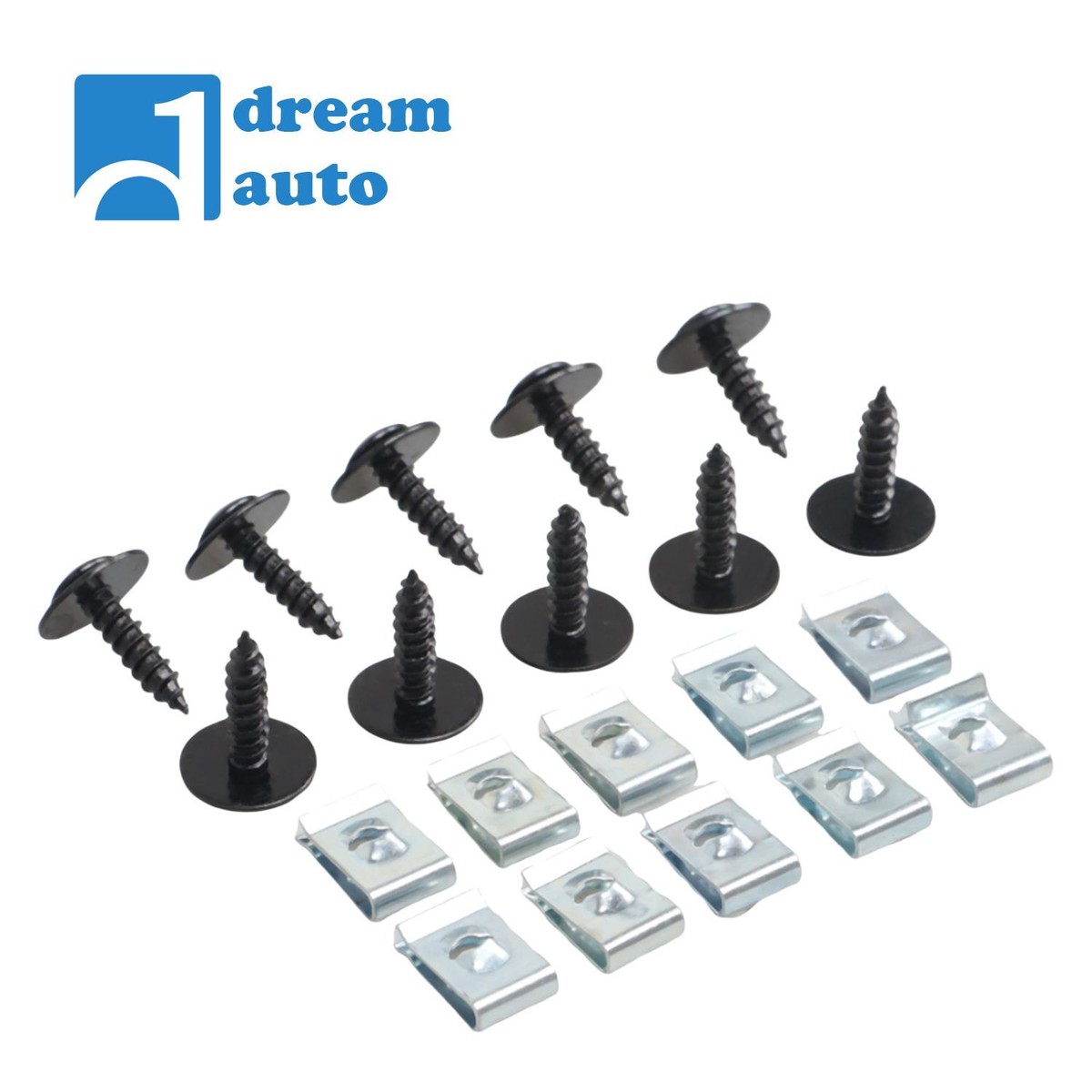 A pack of 10 Fender Liner Bolt Nut Kit Fit for 2016-2021 Honda HR-V US