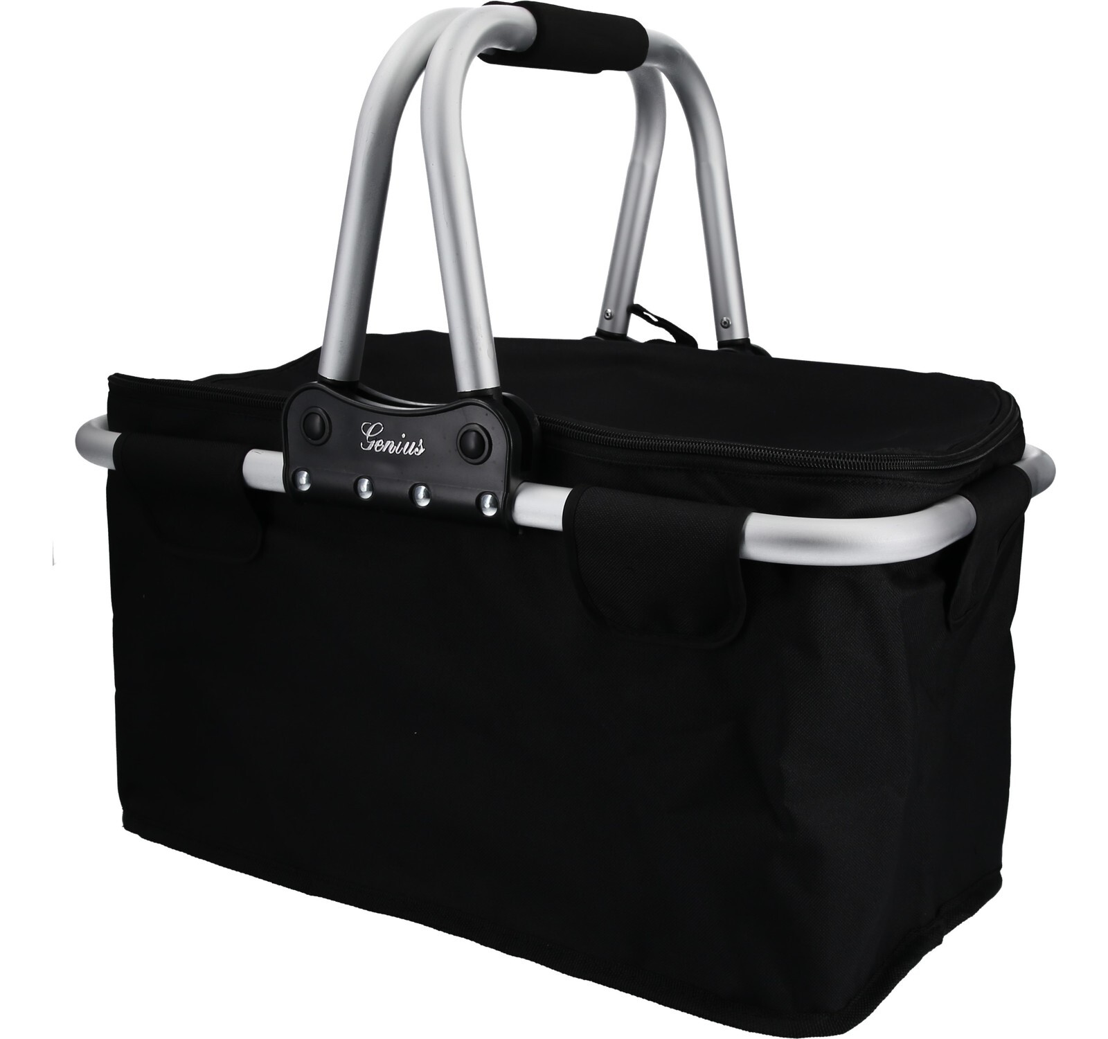 Genius Einkaufskorb 26 Liter bis 25 kg faltbar schwarz