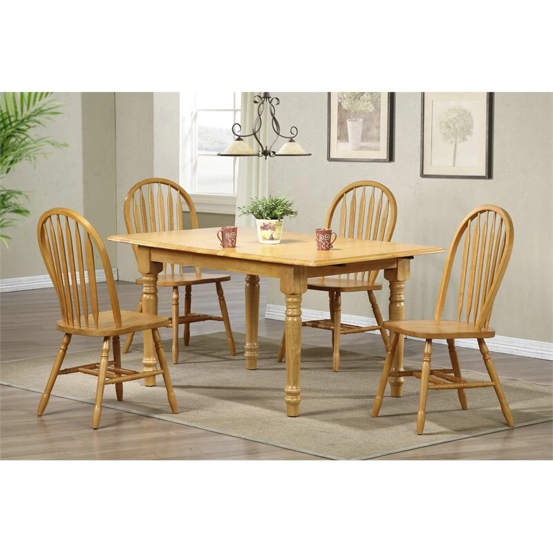 Extendable leaf 2024 dining table