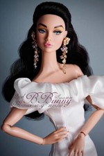 1/6 Simulated Petal Long Tassel Earrings Jewellery Model For 12" Doll Body