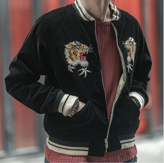 NON STOCK Japan Yokosuka Baseball Coats Reversible Sukajan