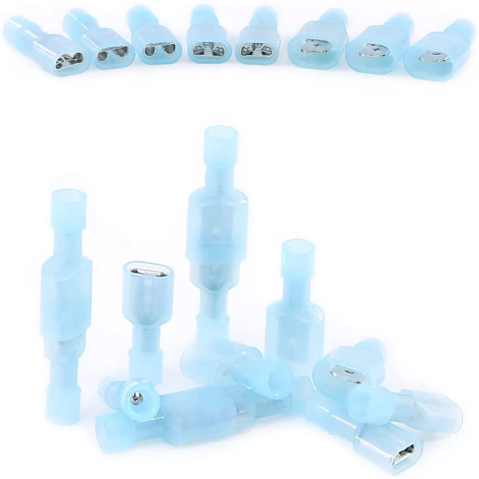 100pcs/50Pairs Female Male Nylon Insulated Wire Quick Disconnect Crimp Terminals - Image 2 of 4