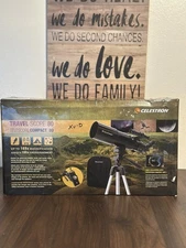 Celestron Travel Scope 80 Portable Telescope 189x Magnification + Tripod